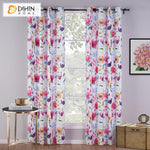 DIHIN HOME Pastoral Floral Printed Curtains,Blackout Grommet Window Curtain for Living Room ,52x63-inch,1 Panel Roman Shades Curtains Window Blinds custom curtains blackout curtains curtains for living room sheer curtains curtain fabric linen curtains kitchen curtains velvet curtains pinch pleat curtains bay window curtains outdoor curtains pleated curtains floral curtains dining room curtains kitchen valances drapes for bedroom patio curtains nursery curtains grommet curtains