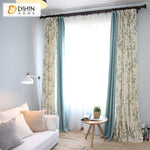 DIHIN HOME Pastoral Floral Spliced Curtains，Blackout Grommet Window Curtain for Living Room ,52x63-inch,1 Panel Roman Shades Curtains Window Blinds custom curtains blackout curtains curtains for living room sheer curtains curtain fabric linen curtains kitchen curtains velvet curtains pinch pleat curtains bay window curtains outdoor curtains pleated curtains floral curtains dining room curtains kitchen valances drapes for bedroom patio curtains nursery curtains grommet curtains