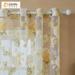 DIHIN HOME Pastoral Flower Printed Sheer Curtains,Grommet Window Curtain for Living Room ,52x63-inch,1 Panel Roman Shades Curtains Window Blinds custom curtains blackout curtains curtains for living room sheer curtains curtain fabric linen curtains kitchen curtains velvet curtains pinch pleat curtains bay window curtains outdoor curtains pleated curtains floral curtains dining room curtains kitchen valances drapes for bedroom patio curtains nursery curtains grommet curtains