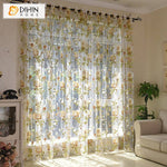 DIHIN HOME Pastoral Flower Printed Sheer Curtains,Grommet Window Curtain for Living Room ,52x63-inch,1 Panel Roman Shades Curtains Window Blinds custom curtains blackout curtains curtains for living room sheer curtains curtain fabric linen curtains kitchen curtains velvet curtains pinch pleat curtains bay window curtains outdoor curtains pleated curtains floral curtains dining room curtains kitchen valances drapes for bedroom patio curtains nursery curtains grommet curtains