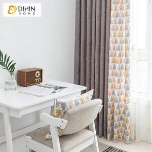 DIHIN HOME Pastoral Flower Printed Spliced Curtains，Blackout Grommet Window Curtain for Living Room ,52x63-inch,1 Panel Roman Shades Curtains Window Blinds custom curtains blackout curtains curtains for living room sheer curtains curtain fabric linen curtains kitchen curtains velvet curtains pinch pleat curtains bay window curtains outdoor curtains pleated curtains floral curtains dining room curtains kitchen valances drapes for bedroom patio curtains nursery curtains grommet curtains