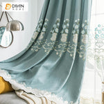 DIHIN HOME Pastoral Flowers Bonsai Cotton Linen Embroidered Curtain,Blackout Curtains Grommet Window Curtain for Living Room ,52x84-inch,1 Panel Roman Shades Curtains Window Blinds custom curtains blackout curtains curtains for living room sheer curtains curtain fabric linen curtains kitchen curtains velvet curtains pinch pleat curtains bay window curtains outdoor curtains pleated curtains floral curtains dining room curtains kitchen valances drapes for bedroom patio curtains nursery curtains grommet curtai