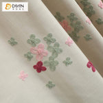 DIHIN HOME Pastoral Flowers Embroidered Valance ,Blackout Curtains Grommet Window Curtain for Living Room ,52x84-inch,1 Panel Roman Shades Curtains Window Blinds custom curtains blackout curtains curtains for living room sheer curtains curtain fabric linen curtains kitchen curtains velvet curtains pinch pleat curtains bay window curtains outdoor curtains pleated curtains floral curtains dining room curtains kitchen valances drapes for bedroom patio curtains nursery curtains grommet curtains
