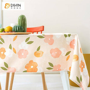 DIHIN HOME Pastoral Fruits and Flowers Printed Tablecloth For Rectangle Tables,Custom Washed Linen Tablecloth,Handmade Rectangle Table Cover Roman Shades Curtains Window Blinds custom curtains blackout curtains curtains for living room sheer curtains curtain fabric linen curtains kitchen curtains velvet curtains pinch pleat curtains bay window curtains outdoor curtains pleated curtains floral curtains dining room curtains kitchen valances drapes for bedroom patio curtains nursery curtains grommet curtains
