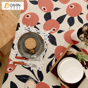 DIHIN HOME Pastoral Fruits Printed Tablecloth For Rectangle Tables,Custom Washed Linen Tablecloth,Handmade Rectangle Table Cover Roman Shades Curtains Window Blinds custom curtains blackout curtains curtains for living room sheer curtains curtain fabric linen curtains kitchen curtains velvet curtains pinch pleat curtains bay window curtains outdoor curtains pleated curtains floral curtains dining room curtains kitchen valances drapes for bedroom patio curtains nursery curtains grommet curtains