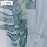 DIHIN HOME Pastoral Green Banana Leaves Printed Sheer Curtain,Grommet Window Curtain for Living Room ,52x63-inch,1 Panel Roman Shades Curtains Window Blinds custom curtains blackout curtains curtains for living room sheer curtains curtain fabric linen curtains kitchen curtains velvet curtains pinch pleat curtains bay window curtains outdoor curtains pleated curtains floral curtains dining room curtains kitchen valances drapes for bedroom patio curtains nursery curtains grommet curtains