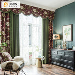 DIHIN HOME Pastoral Green Color Cotton Linen Fabric Flowers Printed,Blackout Curtains Grommet Window Curtain for Living Room ,52x63-inch,1 Panel Roman Shades Curtains Window Blinds custom curtains blackout curtains curtains for living room sheer curtains curtain fabric linen curtains kitchen curtains velvet curtains pinch pleat curtains bay window curtains outdoor curtains pleated curtains floral curtains dining room curtains kitchen valances drapes for bedroom patio curtains nursery curtains grommet curtai