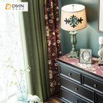 DIHIN HOME Pastoral Green Color Cotton Linen Fabric Flowers Printed,Blackout Curtains Grommet Window Curtain for Living Room ,52x63-inch,1 Panel Roman Shades Curtains Window Blinds custom curtains blackout curtains curtains for living room sheer curtains curtain fabric linen curtains kitchen curtains velvet curtains pinch pleat curtains bay window curtains outdoor curtains pleated curtains floral curtains dining room curtains kitchen valances drapes for bedroom patio curtains nursery curtains grommet curtai