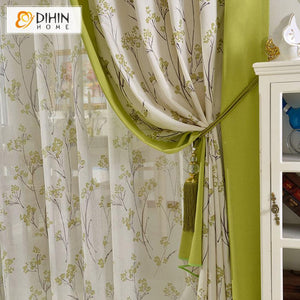DIHIN HOME Pastoral Green Color Natural Plants Printed,Blackout Grommet Window Curtain for Living Room ,52x63-inch,1 Panel Roman Shades Curtains Window Blinds custom curtains blackout curtains curtains for living room sheer curtains curtain fabric linen curtains kitchen curtains velvet curtains pinch pleat curtains bay window curtains outdoor curtains pleated curtains floral curtains dining room curtains kitchen valances drapes for bedroom patio curtains nursery curtains grommet curtains