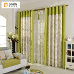 DIHIN HOME Pastoral Green Color Natural Plants Printed,Blackout Grommet Window Curtain for Living Room ,52x63-inch,1 Panel Roman Shades Curtains Window Blinds custom curtains blackout curtains curtains for living room sheer curtains curtain fabric linen curtains kitchen curtains velvet curtains pinch pleat curtains bay window curtains outdoor curtains pleated curtains floral curtains dining room curtains kitchen valances drapes for bedroom patio curtains nursery curtains grommet curtains