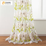 DIHIN HOME Pastoral Green Flower Printed Sheer Curtains,Grommet Window Curtain for Living Room ,52x63-inch,1 Panel Roman Shades Curtains Window Blinds custom curtains blackout curtains curtains for living room sheer curtains curtain fabric linen curtains kitchen curtains velvet curtains pinch pleat curtains bay window curtains outdoor curtains pleated curtains floral curtains dining room curtains kitchen valances drapes for bedroom patio curtains nursery curtains grommet curtains