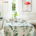 DIHIN HOME Pastoral Green Leaves Printed Tablecloth For Rectangle Tables,Custom Washed Linen Tablecloth,Handmade Rectangle Table Cover Roman Shades Curtains Window Blinds custom curtains blackout curtains curtains for living room sheer curtains curtain fabric linen curtains kitchen curtains velvet curtains pinch pleat curtains bay window curtains outdoor curtains pleated curtains floral curtains dining room curtains kitchen valances drapes for bedroom patio curtains nursery curtains grommet curtains
