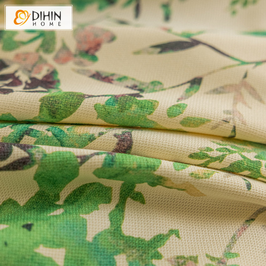 DIHIN HOME Pastoral Green Plants Printed,Blackout Grommet Window Curtain for Living Room,1 Panel Roman Shades Curtains Window Blinds custom curtains blackout curtains curtains for living room sheer curtains curtain fabric linen curtains kitchen curtains velvet curtains pinch pleat curtains bay window curtains outdoor curtains pleated curtains floral curtains dining room curtains kitchen valances drapes for bedroom patio curtains nursery curtains grommet curtains