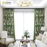 DIHIN HOME Pastoral Green Spliced Curtains，Blackout Grommet Window Curtain for Living Room ,52x63-inch,1 Panel Roman Shades Curtains Window Blinds custom curtains blackout curtains curtains for living room sheer curtains curtain fabric linen curtains kitchen curtains velvet curtains pinch pleat curtains bay window curtains outdoor curtains pleated curtains floral curtains dining room curtains kitchen valances drapes for bedroom patio curtains nursery curtains grommet curtains