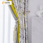 DIHIN HOME Pastoral Grey and Yellow Floral Curtains,Blackout Grommet Window Curtain for Living Room ,52x63-inch,1 Panel Roman Shades Curtains Window Blinds custom curtains blackout curtains curtains for living room sheer curtains curtain fabric linen curtains kitchen curtains velvet curtains pinch pleat curtains bay window curtains outdoor curtains pleated curtains floral curtains dining room curtains kitchen valances drapes for bedroom patio curtains nursery curtains grommet curtains