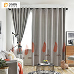 DIHIN HOME Pastoral Grey Color Leaves Embroidered,Blackout Curtains Grommet Window Curtain for Living Room ,52x63-inch,1 Panel Roman Shades Curtains Window Blinds custom curtains blackout curtains curtains for living room sheer curtains curtain fabric linen curtains kitchen curtains velvet curtains pinch pleat curtains bay window curtains outdoor curtains pleated curtains floral curtains dining room curtains kitchen valances drapes for bedroom patio curtains nursery curtains grommet curtains
