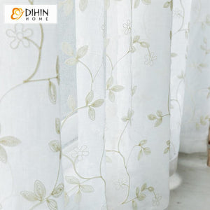 DIHIN HOME Pastoral Grey Leaves Printed Curtains,Blackout Grommet Window Curtain for Living Room ,52x63-inch,1 Panel Roman Shades Curtains Window Blinds custom curtains blackout curtains curtains for living room sheer curtains curtain fabric linen curtains kitchen curtains velvet curtains pinch pleat curtains bay window curtains outdoor curtains pleated curtains floral curtains dining room curtains kitchen valances drapes for bedroom patio curtains nursery curtains grommet curtains