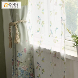 DIHIN HOME Pastoral Half Blackout Curtains ,Window Curtains Grommet Curtain For Living Room ,39x102-inch,2 Panels Included Roman Shades Curtains Window Blinds custom curtains blackout curtains curtains for living room sheer curtains curtain fabric linen curtains kitchen curtains velvet curtains pinch pleat curtains bay window curtains outdoor curtains pleated curtains floral curtains dining room curtains kitchen valances drapes for bedroom patio curtains nursery curtains grommet curtains