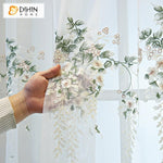 DIHIN HOME Pastoral High-grade Embroidered Sheer Curtain,Grommet Window Curtain for Living Room ,52x63-inch,1 Panel Roman Shades Curtains Window Blinds custom curtains blackout curtains curtains for living room sheer curtains curtain fabric linen curtains kitchen curtains velvet curtains pinch pleat curtains bay window curtains outdoor curtains pleated curtains floral curtains dining room curtains kitchen valances drapes for bedroom patio curtains nursery curtains grommet curtains