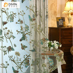 DIHIN HOME Pastoral High-precision Butterfly Embroideried,Blackout Grommet Window Curtain for Living Room,1 Panel Roman Shades Curtains Window Blinds custom curtains blackout curtains curtains for living room sheer curtains curtain fabric linen curtains kitchen curtains velvet curtains pinch pleat curtains bay window curtains outdoor curtains pleated curtains floral curtains dining room curtains kitchen valances drapes for bedroom patio curtains nursery curtains grommet curtains