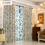 DIHIN HOME Pastoral High-precision Butterfly Embroideried,Blackout Grommet Window Curtain for Living Room,1 Panel Roman Shades Curtains Window Blinds custom curtains blackout curtains curtains for living room sheer curtains curtain fabric linen curtains kitchen curtains velvet curtains pinch pleat curtains bay window curtains outdoor curtains pleated curtains floral curtains dining room curtains kitchen valances drapes for bedroom patio curtains nursery curtains grommet curtains