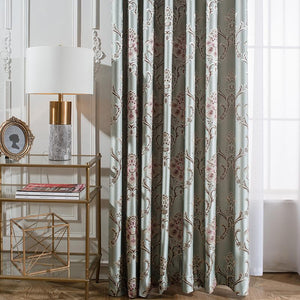DIHIN HOME Pastoral High-precision Embroidery Blackout Curtains,Blackout Grommet Window Curtain for Living Room ,52x63-inch,1 Panel Roman Shades Curtains Window Blinds custom curtains blackout curtains curtains for living room sheer curtains curtain fabric linen curtains kitchen curtains velvet curtains pinch pleat curtains bay window curtains outdoor curtains pleated curtains floral curtains dining room curtains kitchen valances drapes for bedroom patio curtains nursery curtains grommet curtains