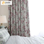 DIHIN HOME Pastoral High-precision Pink Flowers Printed,Blackout Grommet Window Curtain for Living Room ,52x63-inch,1 Panel Roman Shades Curtains Window Blinds custom curtains blackout curtains curtains for living room sheer curtains curtain fabric linen curtains kitchen curtains velvet curtains pinch pleat curtains bay window curtains outdoor curtains pleated curtains floral curtains dining room curtains kitchen valances drapes for bedroom patio curtains nursery curtains grommet curtains