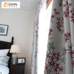 DIHIN HOME Pastoral High-precision Pink Flowers Printed,Blackout Grommet Window Curtain for Living Room ,52x63-inch,1 Panel Roman Shades Curtains Window Blinds custom curtains blackout curtains curtains for living room sheer curtains curtain fabric linen curtains kitchen curtains velvet curtains pinch pleat curtains bay window curtains outdoor curtains pleated curtains floral curtains dining room curtains kitchen valances drapes for bedroom patio curtains nursery curtains grommet curtains