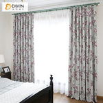 DIHIN HOME Pastoral High-precision Pink Flowers Printed,Blackout Grommet Window Curtain for Living Room ,52x63-inch,1 Panel Roman Shades Curtains Window Blinds custom curtains blackout curtains curtains for living room sheer curtains curtain fabric linen curtains kitchen curtains velvet curtains pinch pleat curtains bay window curtains outdoor curtains pleated curtains floral curtains dining room curtains kitchen valances drapes for bedroom patio curtains nursery curtains grommet curtains