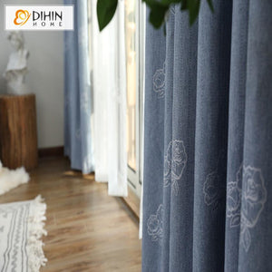 DIHIN HOME Pastoral High Quality 3 Fabrics Spliced,Blackout Grommet Window Curtain for Living Room ,52x63-inch,1 Panel Roman Shades Curtains Window Blinds custom curtains blackout curtains curtains for living room sheer curtains curtain fabric linen curtains kitchen curtains velvet curtains pinch pleat curtains bay window curtains outdoor curtains pleated curtains floral curtains dining room curtains kitchen valances drapes for bedroom patio curtains nursery curtains grommet curtains