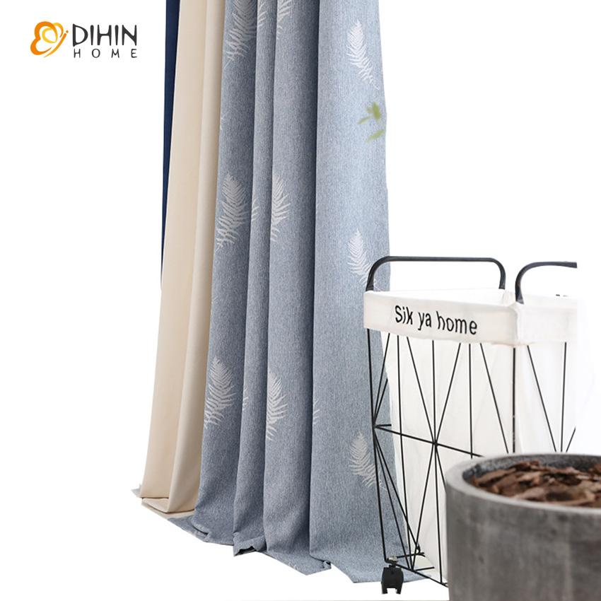 DIHIN HOME Pastoral High Quality 3 Fabrics Spliced,Blackout Grommet Window Curtain for Living Room ,52x63-inch,1 Panel Roman Shades Curtains Window Blinds custom curtains blackout curtains curtains for living room sheer curtains curtain fabric linen curtains kitchen curtains velvet curtains pinch pleat curtains bay window curtains outdoor curtains pleated curtains floral curtains dining room curtains kitchen valances drapes for bedroom patio curtains nursery curtains grommet curtains