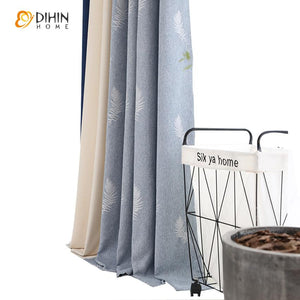 DIHIN HOME Pastoral High Quality 3 Fabrics Spliced,Blackout Grommet Window Curtain for Living Room ,52x63-inch,1 Panel Roman Shades Curtains Window Blinds custom curtains blackout curtains curtains for living room sheer curtains curtain fabric linen curtains kitchen curtains velvet curtains pinch pleat curtains bay window curtains outdoor curtains pleated curtains floral curtains dining room curtains kitchen valances drapes for bedroom patio curtains nursery curtains grommet curtains