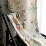 DIHIN HOME Pastoral High Quality Bird and Leaves Printed,Blackout Grommet Window Curtain for Living Room,1 Panel Roman Shades Curtains Window Blinds custom curtains blackout curtains curtains for living room sheer curtains curtain fabric linen curtains kitchen curtains velvet curtains pinch pleat curtains bay window curtains outdoor curtains pleated curtains floral curtains dining room curtains kitchen valances drapes for bedroom patio curtains nursery curtains grommet curtains