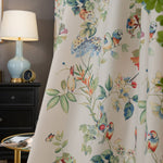 DIHIN HOME Pastoral High Quality Bird and Leaves Printed,Blackout Grommet Window Curtain for Living Room,1 Panel Roman Shades Curtains Window Blinds custom curtains blackout curtains curtains for living room sheer curtains curtain fabric linen curtains kitchen curtains velvet curtains pinch pleat curtains bay window curtains outdoor curtains pleated curtains floral curtains dining room curtains kitchen valances drapes for bedroom patio curtains nursery curtains grommet curtains