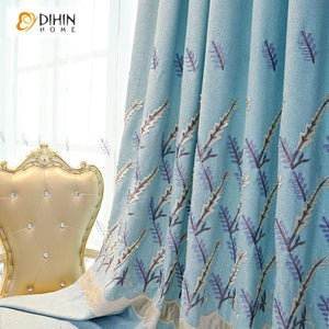 DIHIN HOME Pastoral High Quality Embroidered Valance ,Blackout Curtains Grommet Window Curtain for Living Room ,52x84-inch,1 Panel Roman Shades Curtains Window Blinds custom curtains blackout curtains curtains for living room sheer curtains curtain fabric linen curtains kitchen curtains velvet curtains pinch pleat curtains bay window curtains outdoor curtains pleated curtains floral curtains dining room curtains kitchen valances drapes for bedroom patio curtains nursery curtains grommet curtains