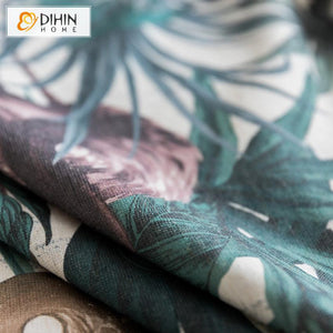 DIHIN HOME Pastoral Ink Flowers Spliced Curtains，Blackout Grommet Window Curtain for Living Room ,52x63-inch,1 Panel Roman Shades Curtains Window Blinds custom curtains blackout curtains curtains for living room sheer curtains curtain fabric linen curtains kitchen curtains velvet curtains pinch pleat curtains bay window curtains outdoor curtains pleated curtains floral curtains dining room curtains kitchen valances drapes for bedroom patio curtains nursery curtains grommet curtains