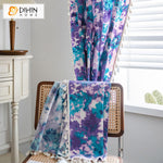 DIHIN HOME Pastoral Ink Rendering Purple Flowers Printed,Blackout Grommet Window Curtain for Living Room ,52x63-inch,1 Panel Roman Shades Curtains Window Blinds custom curtains blackout curtains curtains for living room sheer curtains curtain fabric linen curtains kitchen curtains velvet curtains pinch pleat curtains bay window curtains outdoor curtains pleated curtains floral curtains dining room curtains kitchen valances drapes for bedroom patio curtains nursery curtains grommet curtains