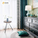 DIHIN HOME Pastoral Leaf Spliced Curtains，Blackout Grommet Window Curtain for Living Room ,52x63-inch,1 Panel Roman Shades Curtains Window Blinds custom curtains blackout curtains curtains for living room sheer curtains curtain fabric linen curtains kitchen curtains velvet curtains pinch pleat curtains bay window curtains outdoor curtains pleated curtains floral curtains dining room curtains kitchen valances drapes for bedroom patio curtains nursery curtains grommet curtains