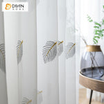 DIHIN HOME Pastoral Leaves Embroidered ,Sheer Curtain, Grommet Window Curtain for Living Room ,52x63-inch,1 Panel Roman Shades Curtains Window Blinds custom curtains blackout curtains curtains for living room sheer curtains curtain fabric linen curtains kitchen curtains velvet curtains pinch pleat curtains bay window curtains outdoor curtains pleated curtains floral curtains dining room curtains kitchen valances drapes for bedroom patio curtains nursery curtains grommet curtains