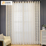 DIHIN HOME Pastoral Leaves Embroidered Sheer Curtain, Grommet Window Curtain for Living Room ,52x63-inch,1 Panel Roman Shades Curtains Window Blinds custom curtains blackout curtains curtains for living room sheer curtains curtain fabric linen curtains kitchen curtains velvet curtains pinch pleat curtains bay window curtains outdoor curtains pleated curtains floral curtains dining room curtains kitchen valances drapes for bedroom patio curtains nursery curtains grommet curtains