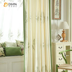 DIHIN HOME Pastoral Leaves Green Color Embroidered,Blackout Grommet Window Curtain for Living Room ,52x63-inch,1 Panel Roman Shades Curtains Window Blinds custom curtains blackout curtains curtains for living room sheer curtains curtain fabric linen curtains kitchen curtains velvet curtains pinch pleat curtains bay window curtains outdoor curtains pleated curtains floral curtains dining room curtains kitchen valances drapes for bedroom patio curtains nursery curtains grommet curtains