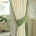 DIHIN HOME Pastoral Leaves Green Color Embroidered,Blackout Grommet Window Curtain for Living Room ,52x63-inch,1 Panel Roman Shades Curtains Window Blinds custom curtains blackout curtains curtains for living room sheer curtains curtain fabric linen curtains kitchen curtains velvet curtains pinch pleat curtains bay window curtains outdoor curtains pleated curtains floral curtains dining room curtains kitchen valances drapes for bedroom patio curtains nursery curtains grommet curtains