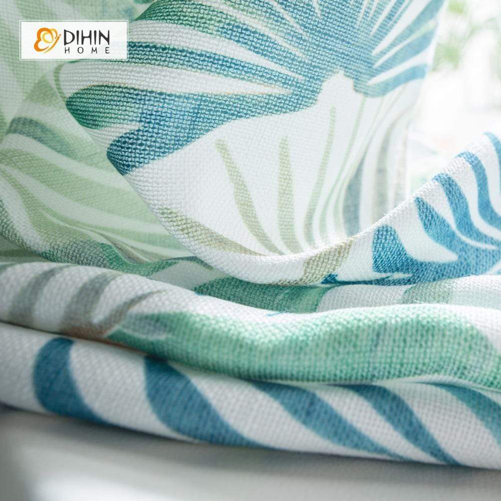 DIHIN HOME Pastoral Leaves Printed，Blackout Grommet Window Curtain for Living Room ,52x63-inch,1 Panel Roman Shades Curtains Window Blinds custom curtains blackout curtains curtains for living room sheer curtains curtain fabric linen curtains kitchen curtains velvet curtains pinch pleat curtains bay window curtains outdoor curtains pleated curtains floral curtains dining room curtains kitchen valances drapes for bedroom patio curtains nursery curtains grommet curtains