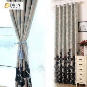 DIHIN HOME Pastoral Leaves Printed,Blackout Grommet Window Curtain for Living Room ,52x63-inch,1 Panel Roman Shades Curtains Window Blinds custom curtains blackout curtains curtains for living room sheer curtains curtain fabric linen curtains kitchen curtains velvet curtains pinch pleat curtains bay window curtains outdoor curtains pleated curtains floral curtains dining room curtains kitchen valances drapes for bedroom patio curtains nursery curtains grommet curtains