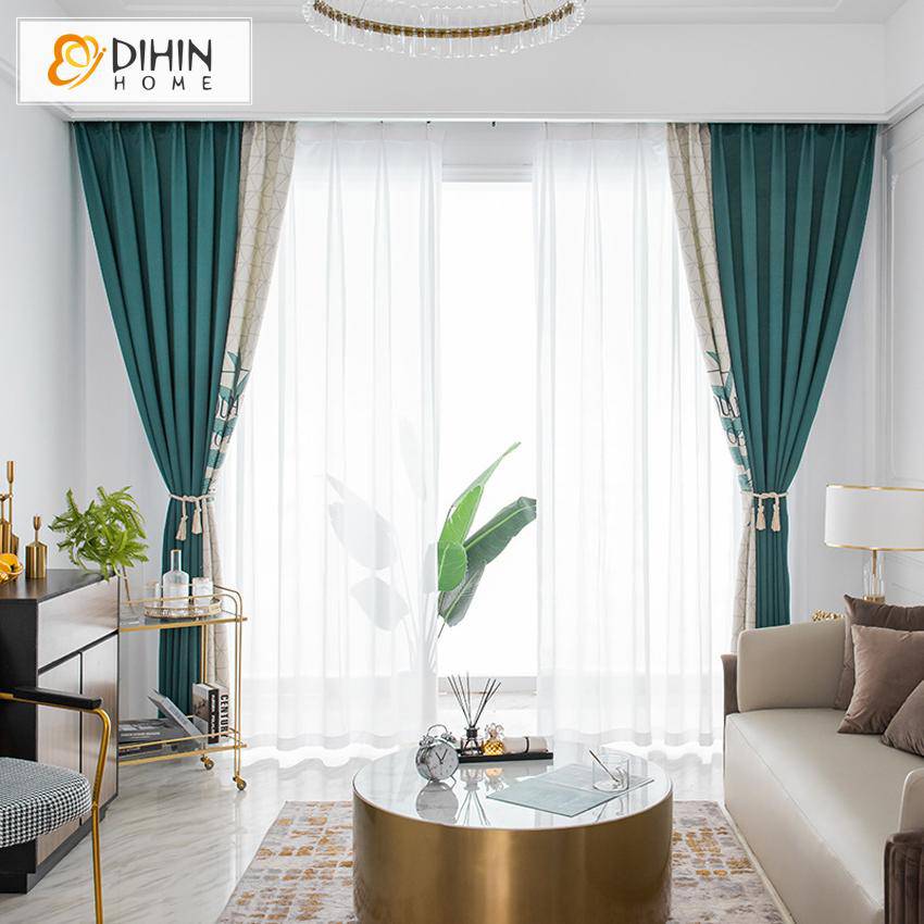 DIHIN HOME Pastoral Natural Big Banana Leaves Printed,Blackout Grommet Window Curtain for Living Room ,52x63-inch,1 Panel Roman Shades Curtains Window Blinds custom curtains blackout curtains curtains for living room sheer curtains curtain fabric linen curtains kitchen curtains velvet curtains pinch pleat curtains bay window curtains outdoor curtains pleated curtains floral curtains dining room curtains kitchen valances drapes for bedroom patio curtains nursery curtains grommet curtains