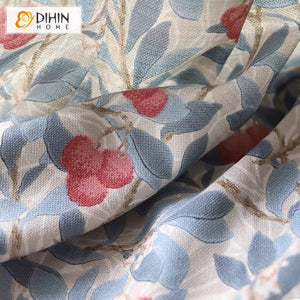 DIHIN HOME Pastoral Natural Cotton Linen Printed,Blackout Grommet Window Curtain for Living Room ,52x63-inch,1 Panel Roman Shades Curtains Window Blinds custom curtains blackout curtains curtains for living room sheer curtains curtain fabric linen curtains kitchen curtains velvet curtains pinch pleat curtains bay window curtains outdoor curtains pleated curtains floral curtains dining room curtains kitchen valances drapes for bedroom patio curtains nursery curtains grommet curtains