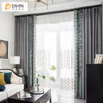 DIHIN HOME Pastoral Natural Leaves Embroidered Curtains,Grommet Window Curtain for Living Room,52x63-inch,1 Panel Roman Shades Curtains Window Blinds custom curtains blackout curtains curtains for living room sheer curtains curtain fabric linen curtains kitchen curtains velvet curtains pinch pleat curtains bay window curtains outdoor curtains pleated curtains floral curtains dining room curtains kitchen valances drapes for bedroom patio curtains nursery curtains grommet curtains