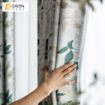 DIHIN HOME Pastoral Natural Leaves Printed Curtain,Blackout Grommet Window Curtain for Living Room,1 Panel Roman Shades Curtains Window Blinds custom curtains blackout curtains curtains for living room sheer curtains curtain fabric linen curtains kitchen curtains velvet curtains pinch pleat curtains bay window curtains outdoor curtains pleated curtains floral curtains dining room curtains kitchen valances drapes for bedroom patio curtains nursery curtains grommet curtains