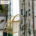 DIHIN HOME Pastoral Natural Leaves Printed Curtain,Blackout Grommet Window Curtain for Living Room,1 Panel Roman Shades Curtains Window Blinds custom curtains blackout curtains curtains for living room sheer curtains curtain fabric linen curtains kitchen curtains velvet curtains pinch pleat curtains bay window curtains outdoor curtains pleated curtains floral curtains dining room curtains kitchen valances drapes for bedroom patio curtains nursery curtains grommet curtains