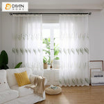 DIHIN HOME Pastoral Natural Leaves Sheer Curtain, Grommet Window Curtain for Living Room ,52x63-inch,1 Panel Roman Shades Curtains Window Blinds custom curtains blackout curtains curtains for living room sheer curtains curtain fabric linen curtains kitchen curtains velvet curtains pinch pleat curtains bay window curtains outdoor curtains pleated curtains floral curtains dining room curtains kitchen valances drapes for bedroom patio curtains nursery curtains grommet curtains